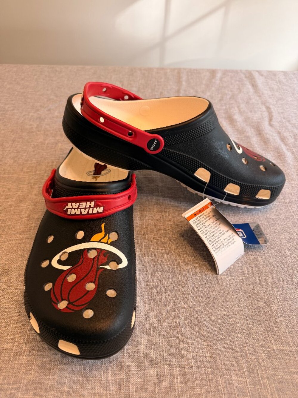 NEW Miami Heat Crocs Size 13